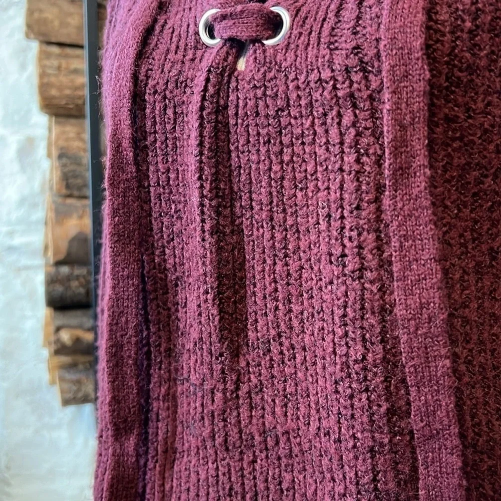 A New Day | Deep V Tie Up Sweater